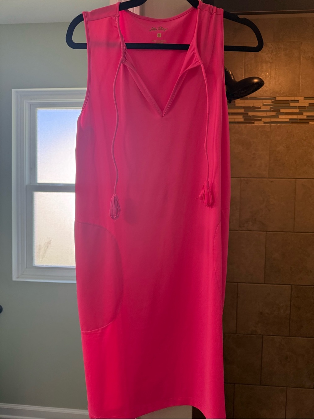 Lilly Pulitzer Hot Pink Sleeveless Swim Coverup - Picture 2 of 5